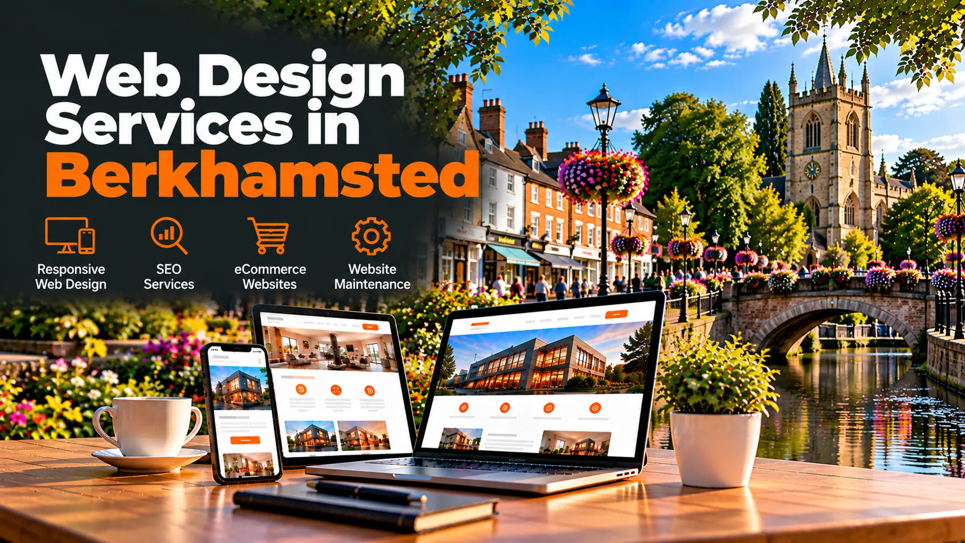 Web design services in Berkhamsted including responsive web design, SEO services, eCommerce websites and website maintenance